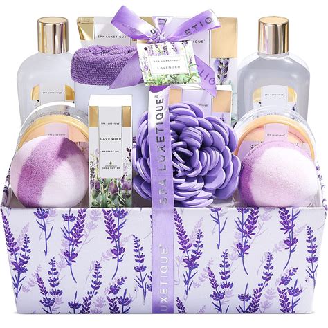 spa gift basket spa luxetique spa gift set pcs lavender bath set