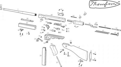 thompson machine gun diagram