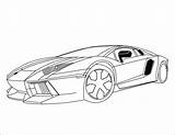 Lamborghini Coloring4free sketch template