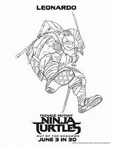 Ninja Turtles Coloring Pages Mutant Teenage Movie Tmnt Turtle Leonardo Shadows Print Rise Drawing Head Printable Color Kids Getcolorings Fan sketch template