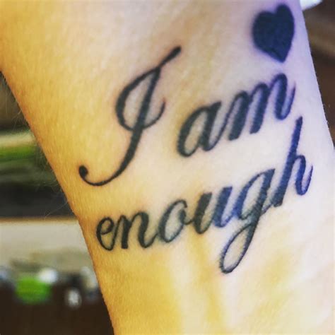 101 Amazing I Am Enough Tattoo Designs You Need To See Outsons Men