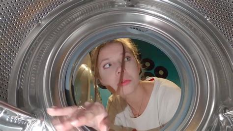 Stepsister Stuck In The Washing Machine With Her Ass Out Video
