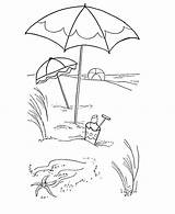 Coloring Beach Pages Summer Kids Umbrella Themed Colouring Printable Getcolorings Getdrawings Colorings Elvis Silhouette Color Presley sketch template