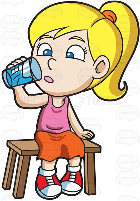 Library Of A Girl Drinking Water Image Freeuse Stock Png