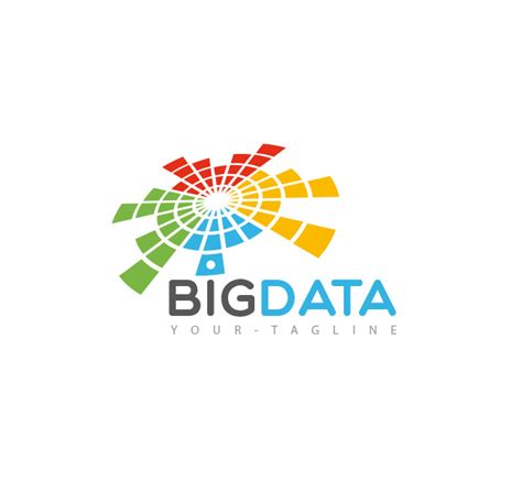 big data logo business card template  design love