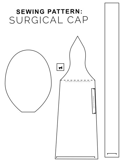 surgical cap sewing pattern  margauxarkady