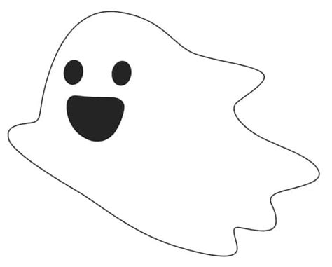 printable cute ghost template
