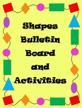 shapes unit  activities  bulletin board  klever kiddos