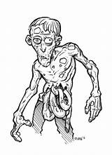 Zombie Coloring Pages Disgusting Coloring4free Printable Cartoon Deviantart Print Halloween Monster Minecraft Color Scary Kids Pencil sketch template