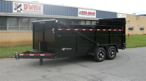 bwise ultimate dump trailer blacked  dump trailers trailer dumped
