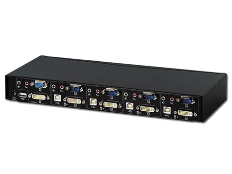 8 Ports USB 2.0 Manual KVM SWITCH, Multi PCs VGA Switch