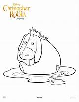 Robin Christopher Coloring Eeyore Pages Disney Movie Sheets Printable Activity Pooh Colouring Piglet Winnie Choose Board Mamalikesthis sketch template
