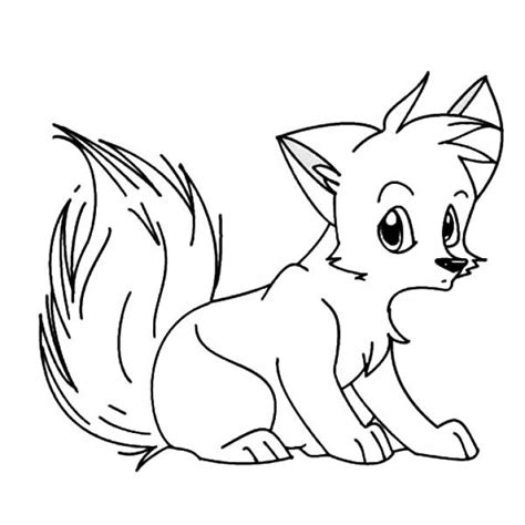 baby fox coloring pages pac