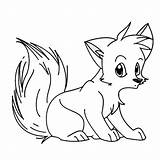 Fox Coloring Pages Baby Cartoon Printable Drawing Arctic Cute Artic Color Head Fennec Print Procoloring Red Animal Getdrawings Face Kids sketch template