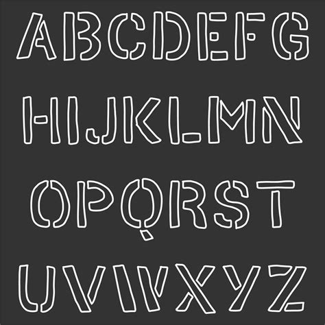 printable stencil letters   printable world holiday