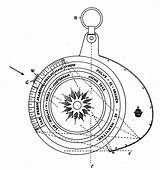 Sundial Drawing Sundials Dutch German Altitude Early Symbols Compass Getdrawings Uu Nl Staff Science Dials Tattoo sketch template