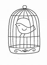 Cage Coloring Bird Draw Birdcage Pages Printable Color Getcolorings 36kb sketch template