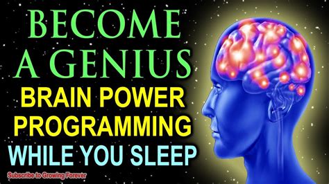 Become A Genius While You Sleep Genius Mindset Affirmations For Epic