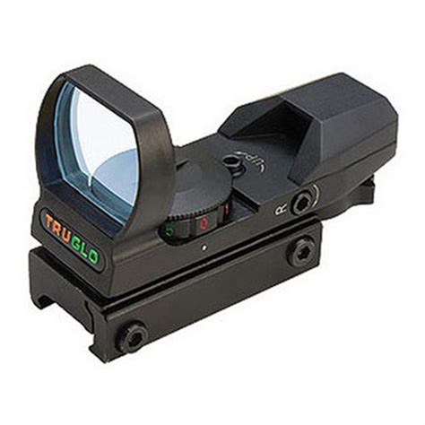 truglo multi reticle dual color open red dot sight  red dot sights  sportsmans