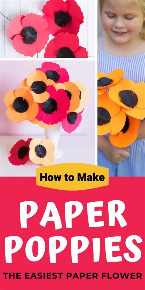 easy paper poppies design improvised