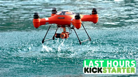 splash drone   fully waterproof drone  floats  swellpro team