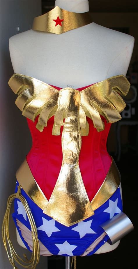 Wonder Woman Costume Corset Halloween Costumes Etsy Costume Wonder