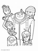 Coloring Despicable Pages Printable Book Minions Kids Gru Print Balthazar sketch template
