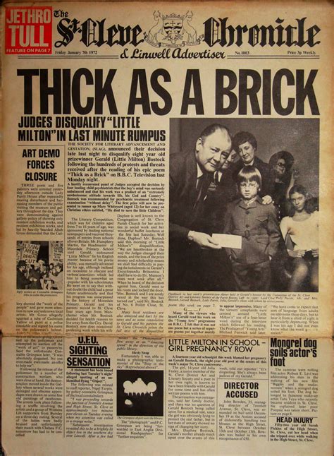 Thick As A Brick Jethro Tull My Best Reviews