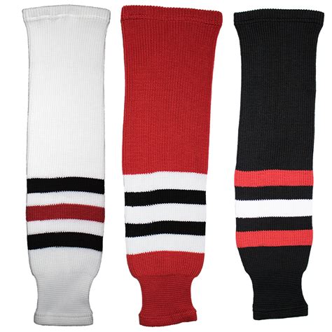 chicago blackhawks knit hockey socks tronx sk200