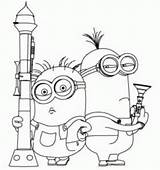 Minions Animation Movies Coloring Pages Kb sketch template