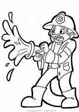 Bomberos Pompieri Feuerwehr Bombeiros Firefighters Fireman Colorare Disegni Drucken sketch template
