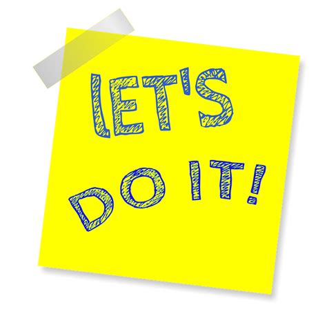 Let S Do It Reminder Post Note · Free Image On Pixabay