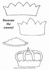 Crown Crowns Decorate Printable Queen Coloring Template Pages Esther Crafts Colouring Bible Craft Sunday School Princess Kids King Activity Color sketch template