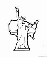 Liberty Statue Coloring Pages Drawing Kids Outline Clipart July Template Line Printable 4th Coloring4free Learning Cliparts Print American Color Years sketch template