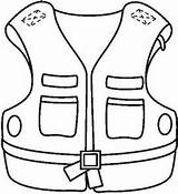 Life Jacket Clipart Vest Clip Coloring Cliparts Pages Lifejacket Library Kids Clipground Index Jackets Boat sketch template