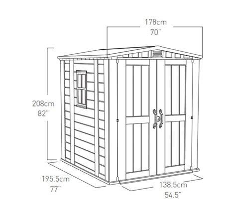 Keter 6 X 6 Foot Factor Garden Shed Garden Sheds Garden Sheds