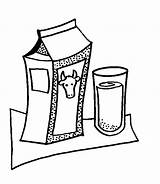 Leche Animados Milch Lacteos Alimentos Vaca Brik sketch template