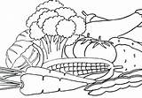 Coloring Pages Fruit Veggie Getcolorings sketch template