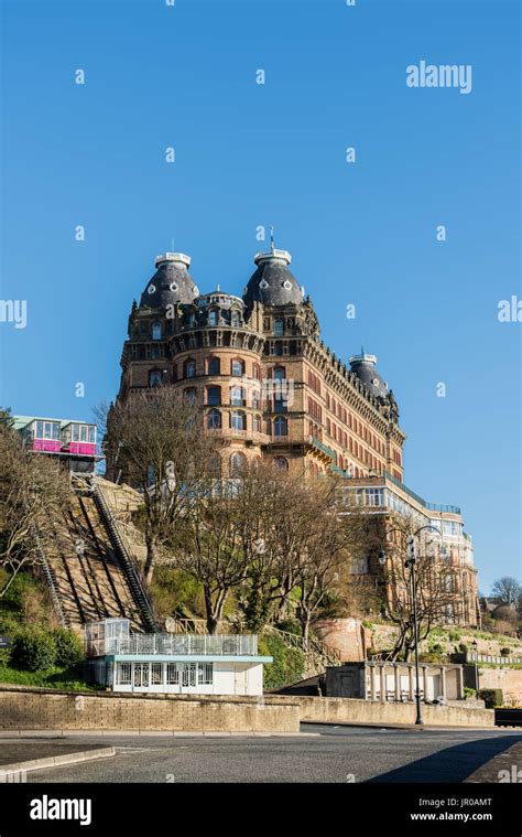 grand hotel scarborough bay  res stock photography  images alamy