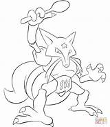 Kadabra Pokemon Coloring Pages Printable Lilly Gerbil Lineart Supercoloring Deviantart Getdrawings Suicune Categories sketch template