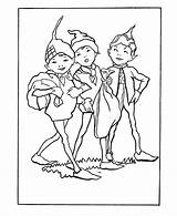 Coloring Brownies Elfe Personnages Pixie Mythical Coloriages sketch template