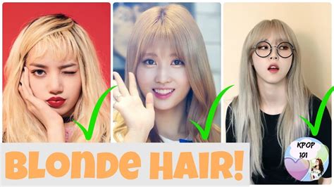Female Kpop Idols Who Rock Blonde Hair Youtube