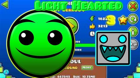 Cool Geometry Dash Level Called Light Hearted By Berk004 B4 Youtube