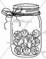 Jar Marble Marbles Template Coloring Pages sketch template