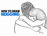 Hugging Drawing Draw People Step Two Hugs Tutorial Drawings Tutorials Hug Easy Girl Drawinghowtodraw Cartoon Together Very Passionate So Learn sketch template