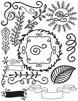 Clipart sketch template