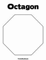 Octagon Shapes Twistynoodle sketch template