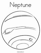 Neptune Coloring Drawing Pages Twistynoodle Planet Planets Colouring Mars Solar Space Twisty Uranus System Template Print Kids Sheets Jupiter Color sketch template