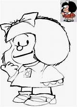 Mafalda Animados sketch template