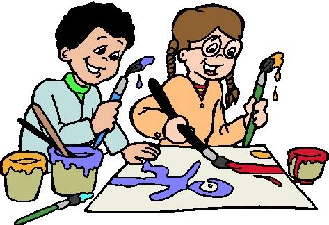 kids making art clipart   cliparts  images